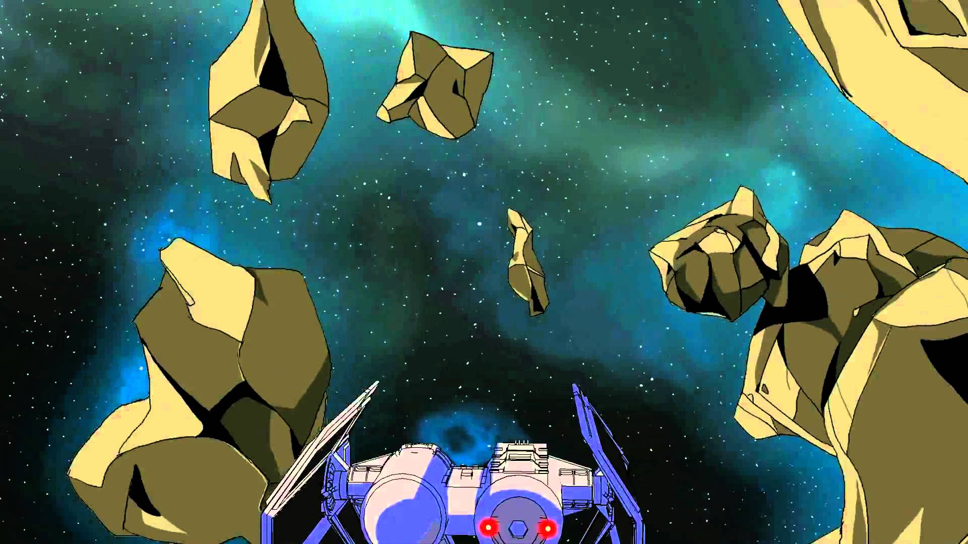 Un combat spatial de Star Wars en dessin animé, ça pourrait donner ça Guide du Parent Galactique