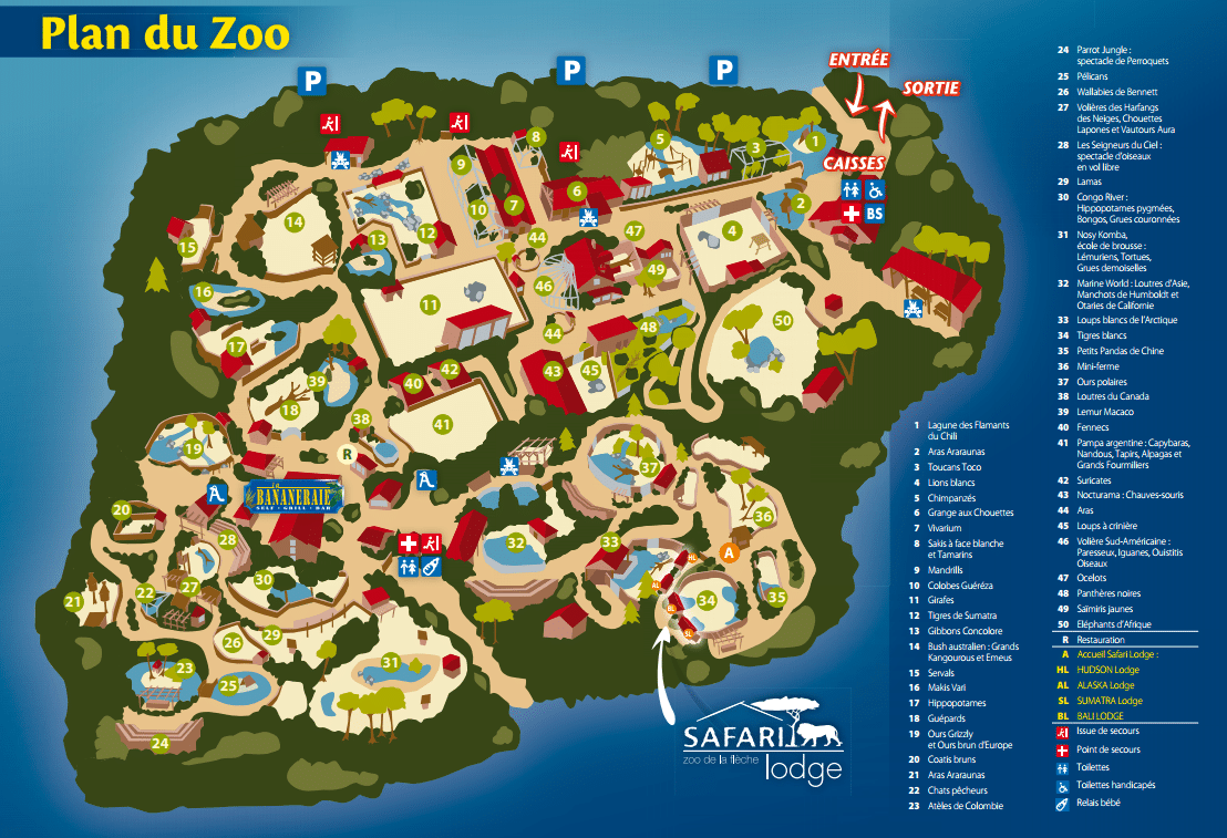 zoo fleche plan