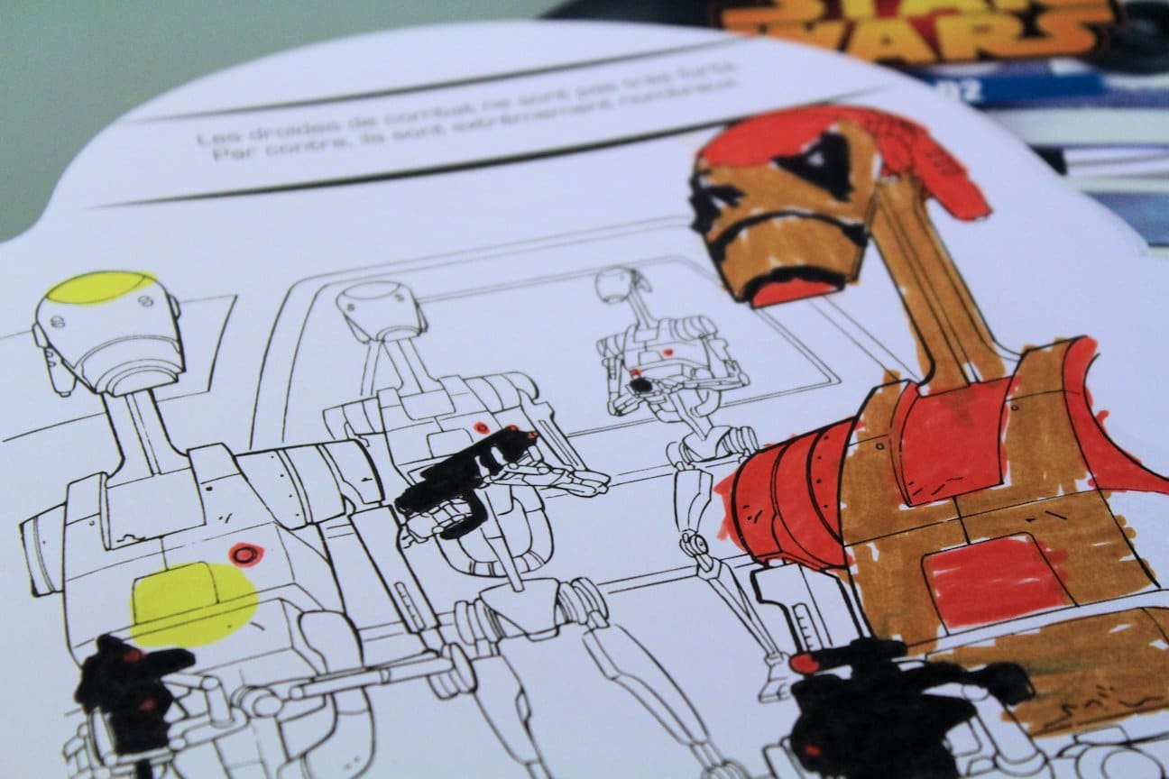 Cahiers de coloriage et paper toys Star Wars un set gagner Coloriages Star Wars Hemma 4